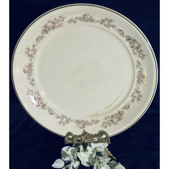 Noritake Keltcraft YESTERDAY 9112 Round Serving Platter 12-1/8” Has Crazing - Picture 1 of 5